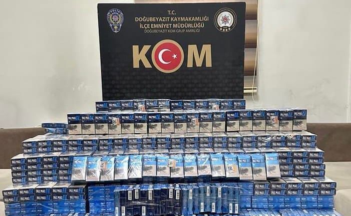 Ağrı’da kaçak sigara ve telefon operasyonu