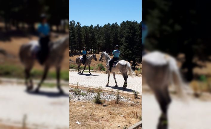 Akdağ Tabiat Parkı’nda atlı jandarma timleri göreve başladı