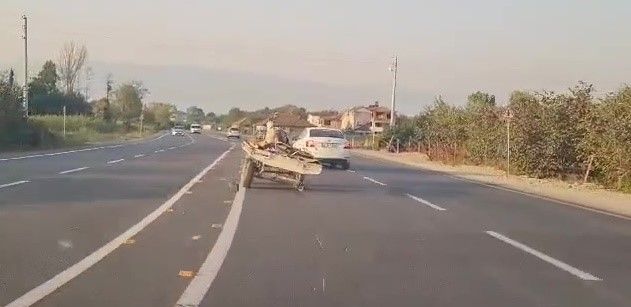 At önce tekeri sonra sahibini bıraktı