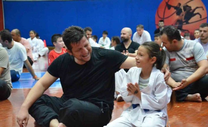 ’Babamla karate yapıyorum’ etkinliğinde unutulmaz bir gün yaşadılar