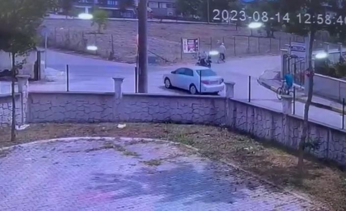 Bir kişinin öldüğü kaza, güvenlik kamerasına yansıdı