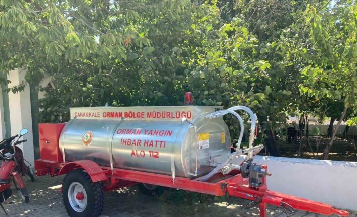 Çiftlik köyüne seyyar yangın söndürme tankı