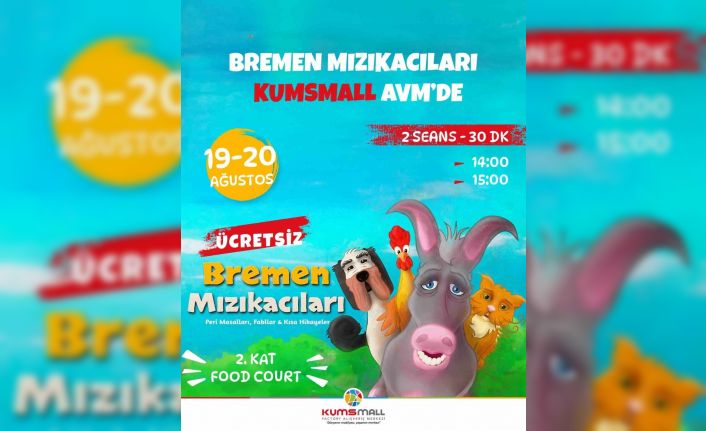 Çocuklar bu hafta da KUMSMALL AVM’de olacak