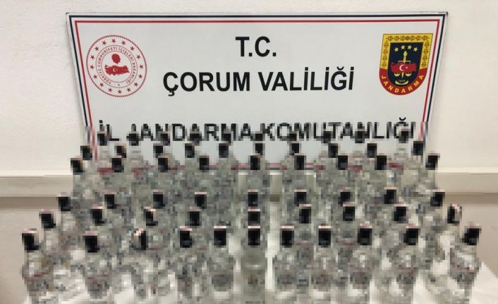 Çorum’da kaçak alkol operasyonu