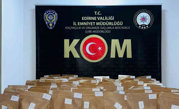 Edirne’de uyuşturucu operasyonu: 72 kilo metamfetamin ele geçirildi