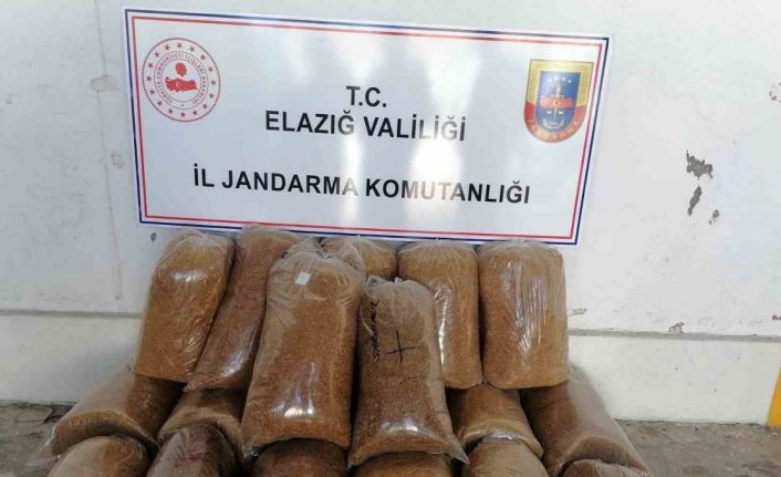 Elazığ’da 114 kilo kıyılmış tütün ele geçirildi