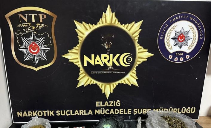 Elazığ’da kilo kilo uyuşturucu ele geçirildi: 3 tutuklama