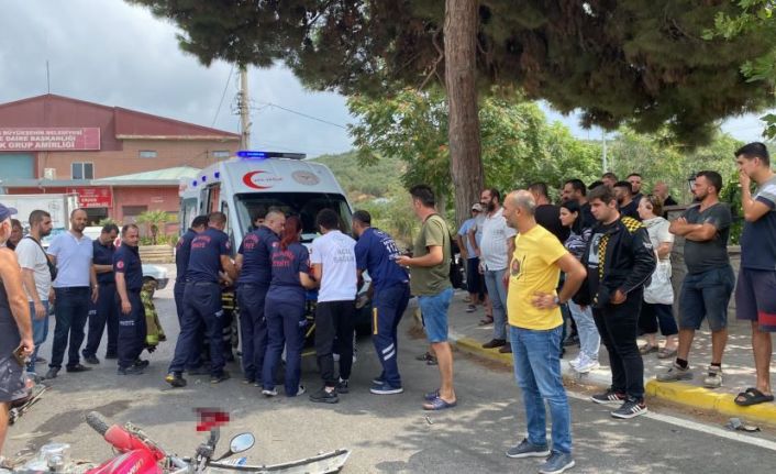 Erdek’te otomobil ile motosiklet çarpıştı: 1 yaralı