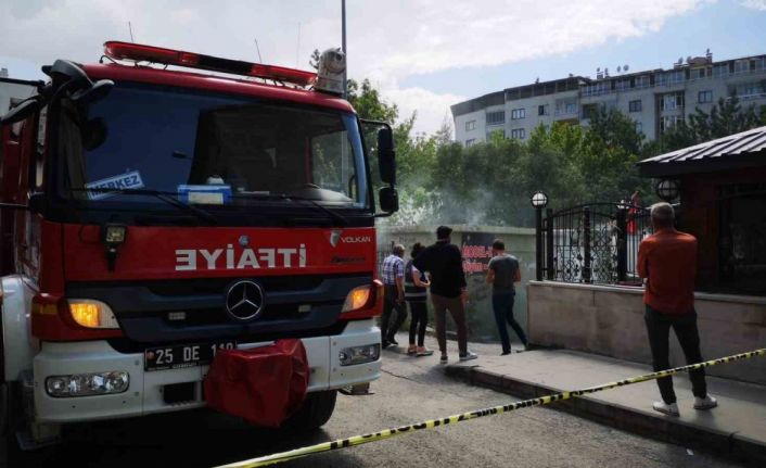 Erzurum’da trafo yangını