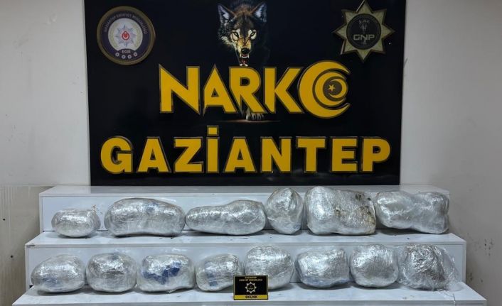 Gaziantep’te 26 kilo skunk ele geçirildi