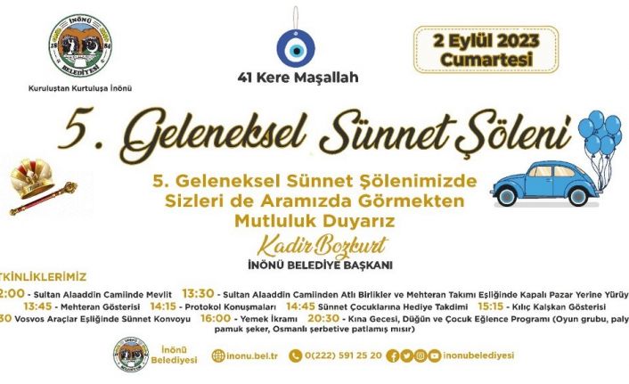 İnönü’de geleneksel sünnet şöleni başlıyor