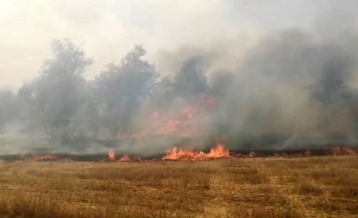 Isparta’da traktörden sıçrayan yangın korku dolu anlar yaşattı