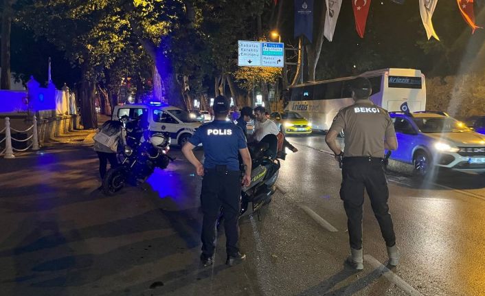 İstanbul’da motosiklet sürücülerine yönelik asayiş uygulaması yapıldı