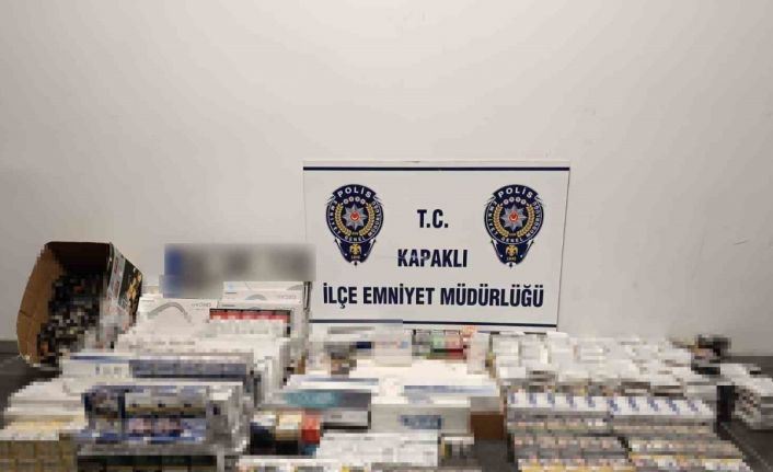 Kapaklı’da 971 paket kaçak sigara ele geçirildi