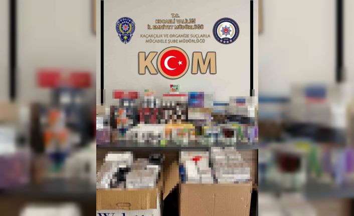 Kocaeli’de 10 bin makaron ele geçirildi