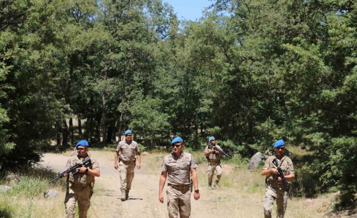 Komandolar havadan ve karadan yangına karşı teyakkuzda