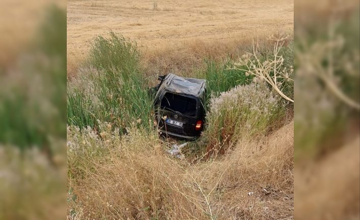 Konya’da hafif ticari araç takla attı: 1 yaralı