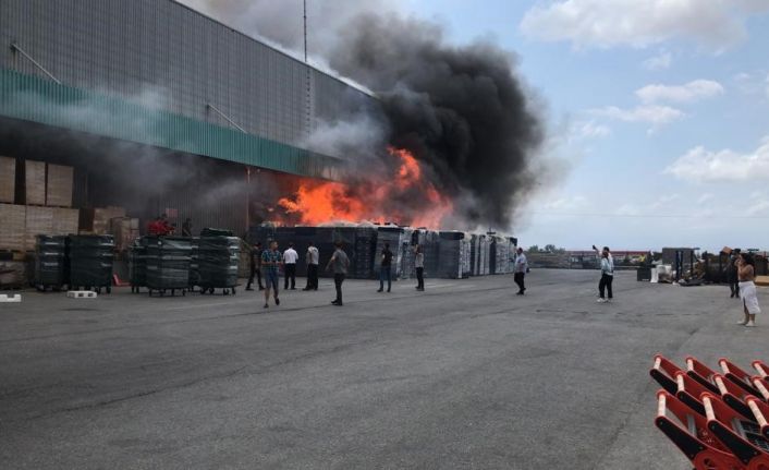 Korkutan yangın: Migros’un deposu alevlere teslim oldu
