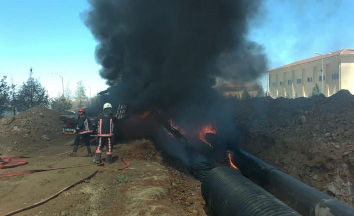 Malatya’da organize sanayi bölgesinde korkutan yangın