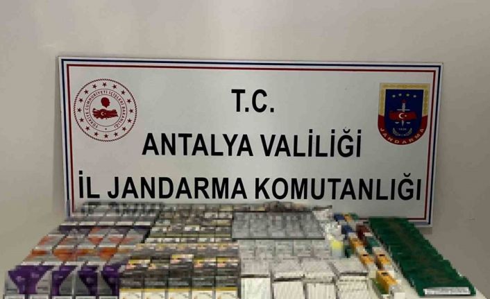 Manavgat’ta jandarmadan kaçak sigara operasyonu