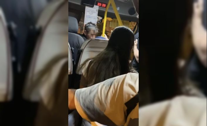 Minibüs şoförü kadın yolcuyu araçtan kovdu