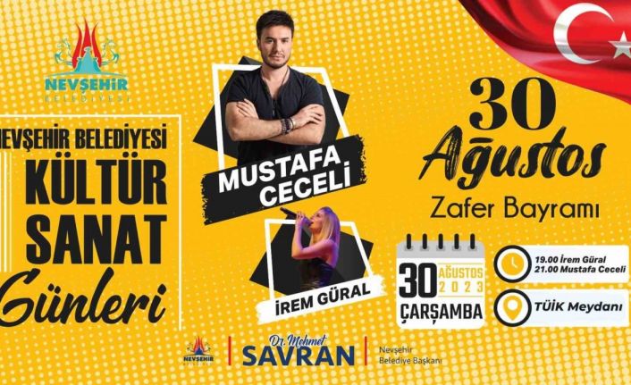 Nevşehir Belediyesi’nden 30 Ağustos Zafer Bayramı’na özel konser