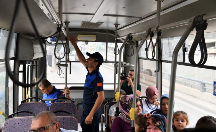 Osmaniye’de toplu taşıma araçlarında klima denetimi devam ediyor