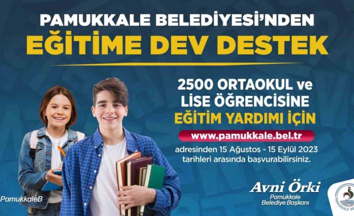 Pamukkale Belediyesinden 2 bin 500 öğrenciye eğitim yardımı desteği başladı