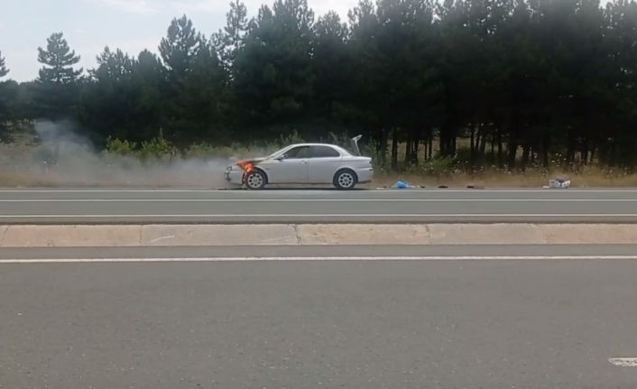 Serinlemek için denize giderken alevlerin içinde kalmaktan son anda kurtuldular