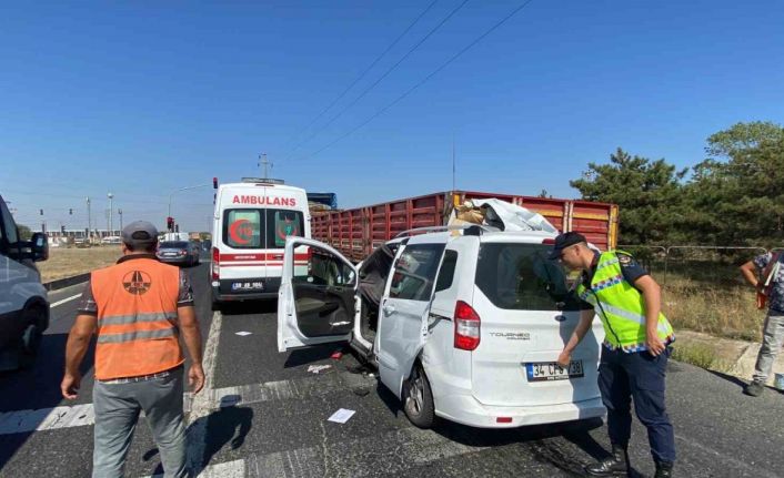 Tekirdağ’da feci kaza ve gözyaşı: 1 ölü, 1 yaralı