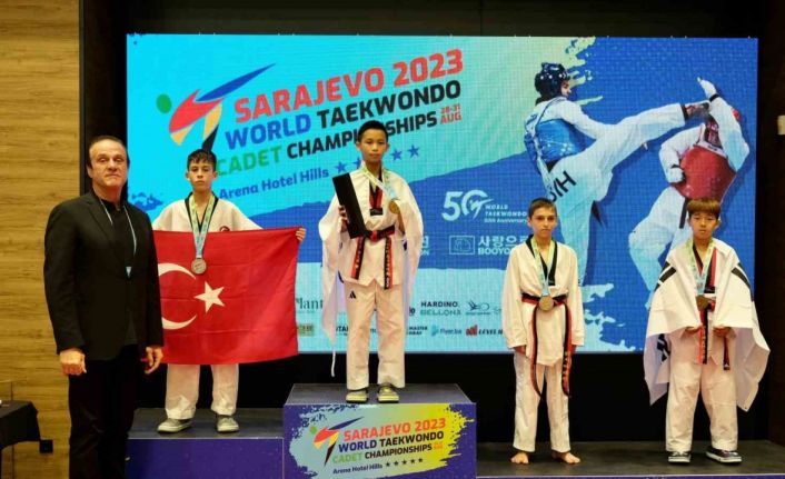 Utku Kap’tan, Dünya Yıldızlar Tekvando Şampiyonası’nda gümüş madalya