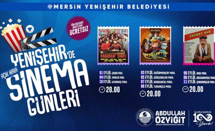 Yenişehir’de açık havada sineması günleri başlıyor