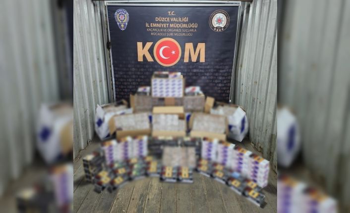 117 bin 740 adet içi dolu makaron ele geçirildi