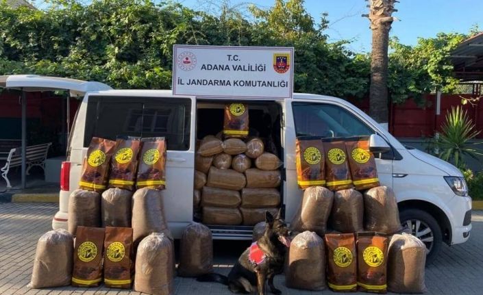 Adana’da bir araçta yapılan aramada 755 kilo tütün ele geçirildi