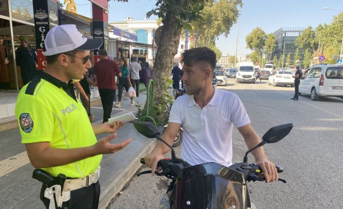 Adıyaman’da, ‘Kask’ denetimi yapıldı