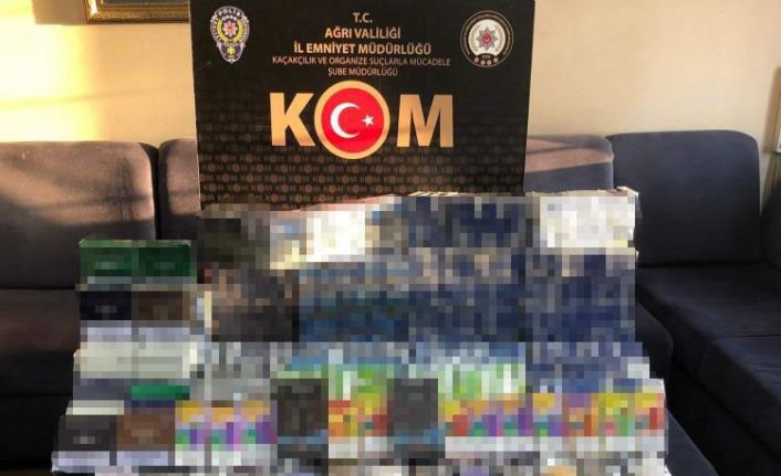 Ağrı’da kaçak sigara operasyonu: 3 gözaltı