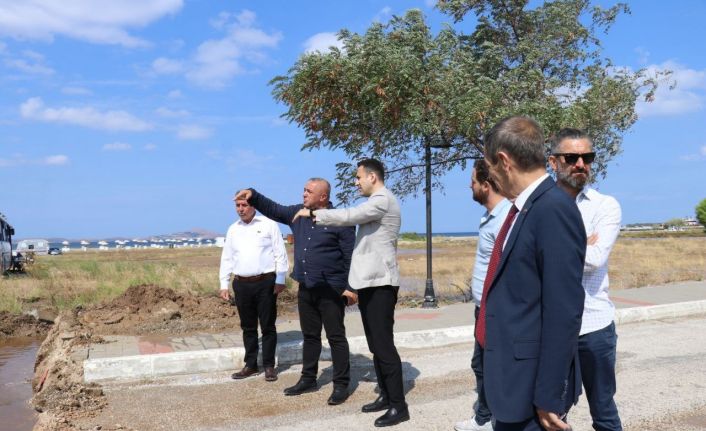 AK Parti’den felaketinin yaşandığı Geyikli’de inceleme