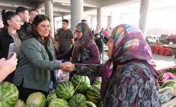 Başkan Çerçioğlu Yenipazar Çarşamba Pazarı’nda vatandaşlara buluştu