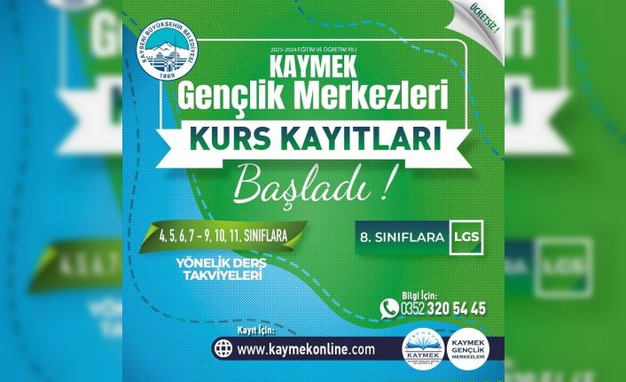 Büyükşehirin gençlik merkezleri için kurs kayıtları sürüyor