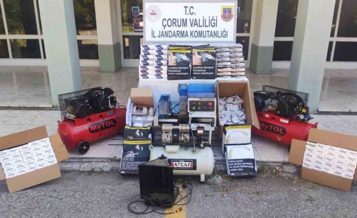 Çorum’da kaçak sigara operasyonu