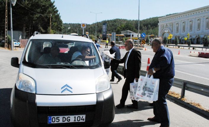 Çorum’da sürücülere ahilik leblebisi ikram edildi