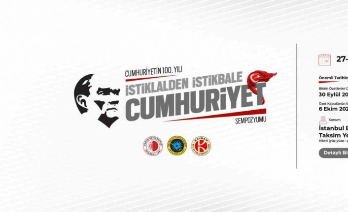 Cumhuriyetin 100. Yılında “İstiklâlden İstikbâle Cumhuriyet Sempozyumu”