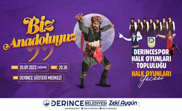 Derince’de halk oyunları rüzgarı