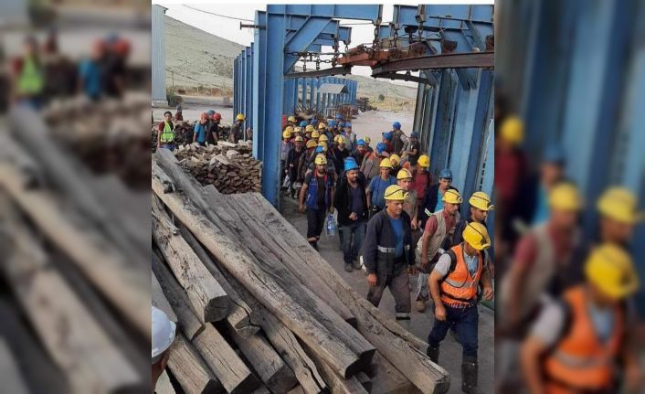 Doruk Madencilik işçileri kendilerini yeraltına kapattı