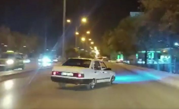 Drift attı, cezası ağır oldu: Otomobil trafikten men edildi