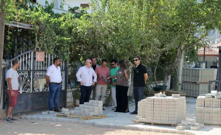 Düğerek Mahallesinde Parke çalışması