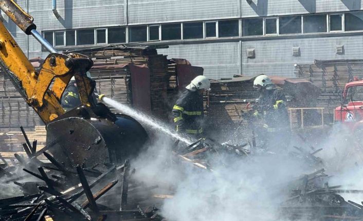 Düzce’de otluk alandaki yangın fabrika bahçesine sıçradı