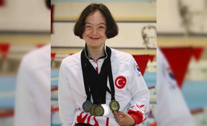 Egeli down sendromlu sporcu İrem’den Avrupa şampiyonasında 5 madalya