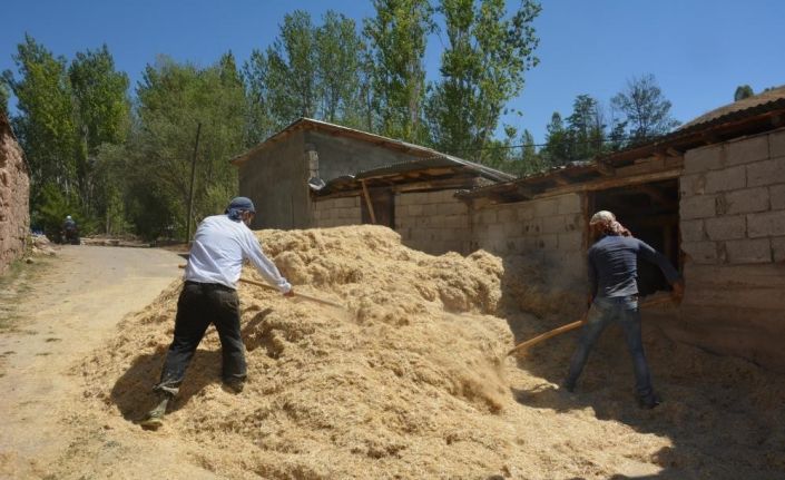 Erzincan’da çiftçinin kış hazırlığı sürüyor