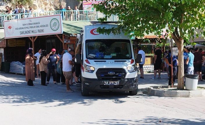 Fethiye Saklıkent Milli Parkı’nda korku dolu anlar